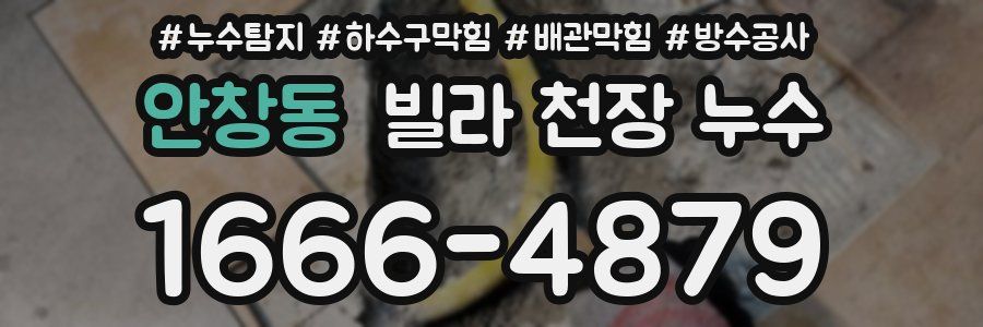 안창동 빌라 천장 누수