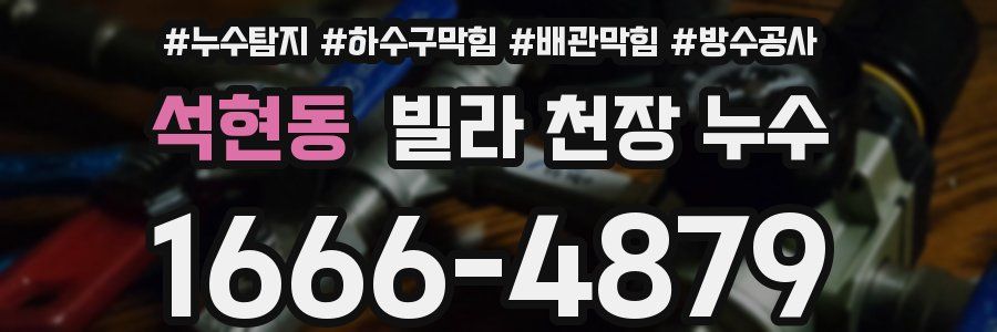 석현동 빌라 천장 누수