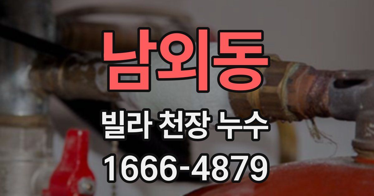 남외동 빌라 천장 누수