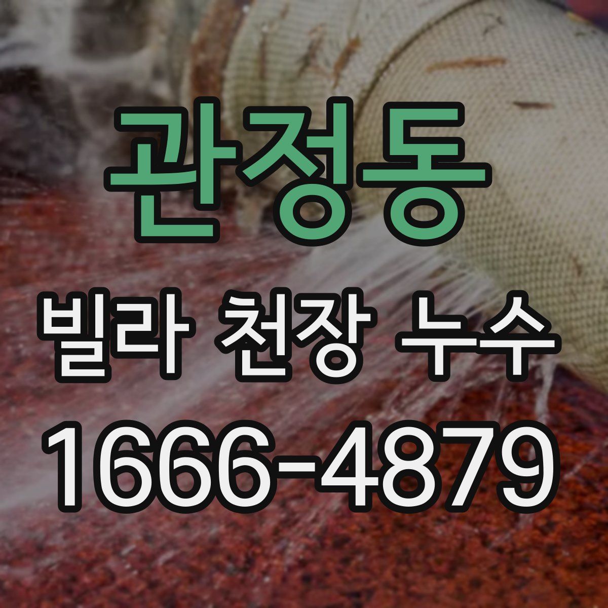 관정동 빌라 천장 누수