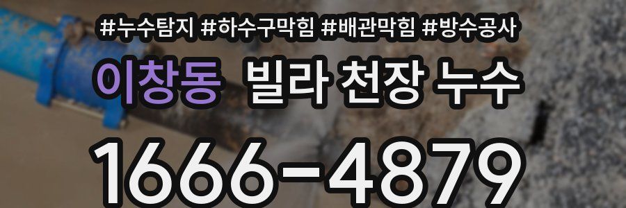 이창동 빌라 천장 누수