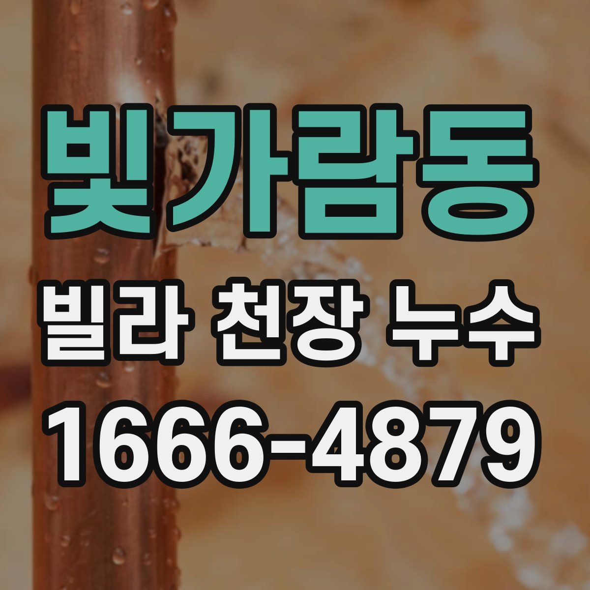 빛가람동 빌라 천장 누수