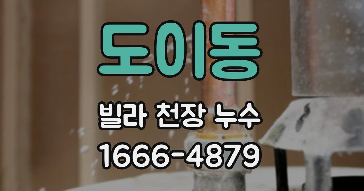 도이동 빌라 천장 누수