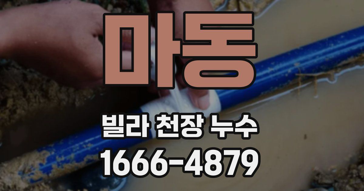 마동 빌라 천장 누수