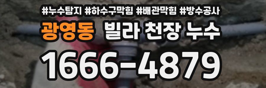 광영동 빌라 천장 누수