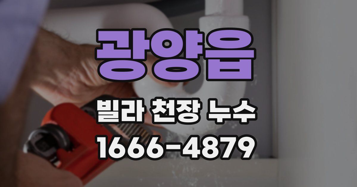 광양읍 빌라 천장 누수
