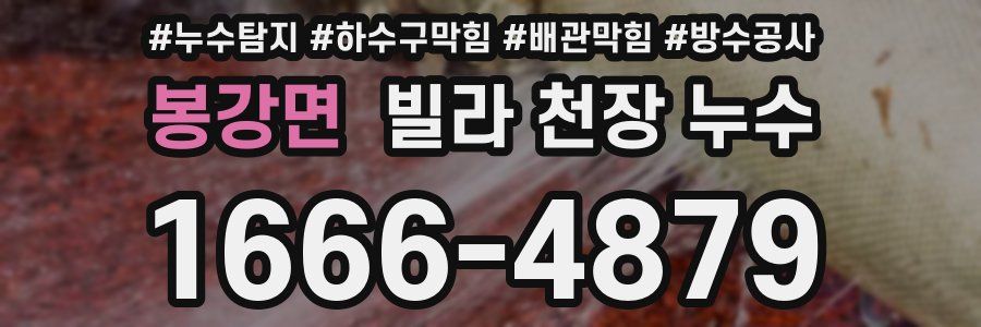봉강면 빌라 천장 누수