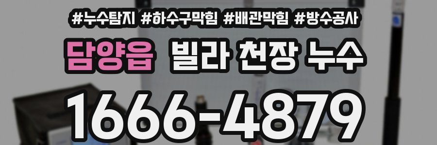 담양읍 빌라 천장 누수