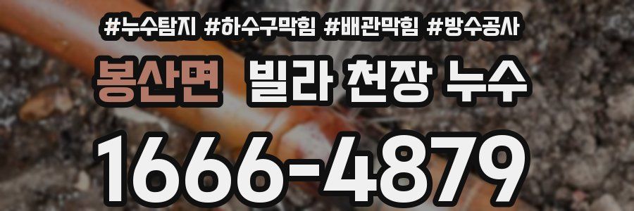 봉산면 빌라 천장 누수