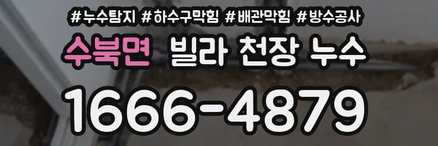 수북면 빌라 천장 누수
