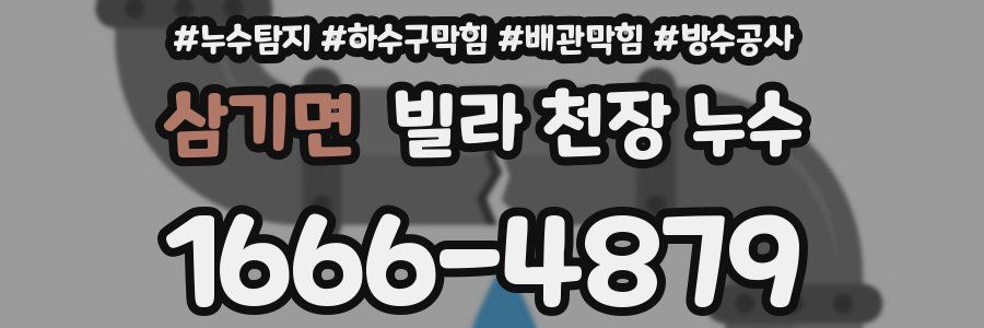 삼기면 빌라 천장 누수