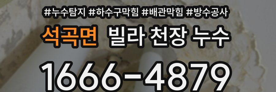 석곡면 빌라 천장 누수