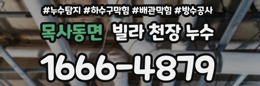 목사동면 빌라 천장 누수