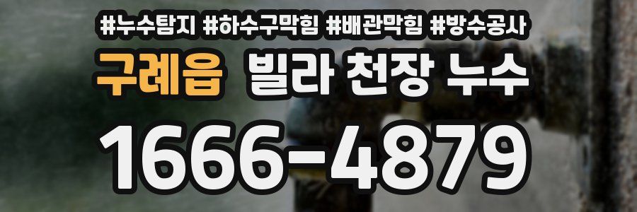 구례읍 빌라 천장 누수