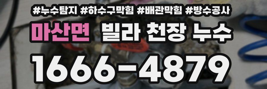 마산면 빌라 천장 누수