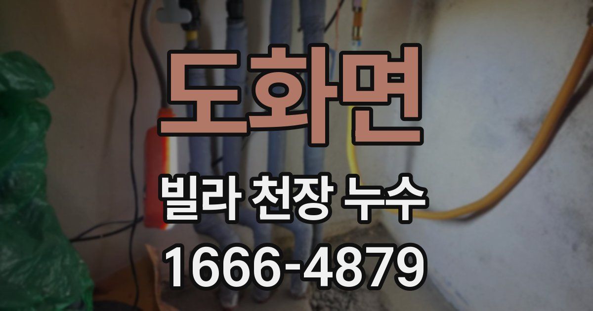도화면 빌라 천장 누수