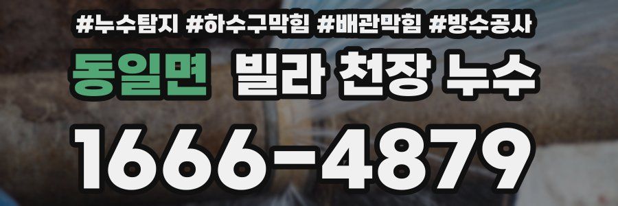 동일면 빌라 천장 누수