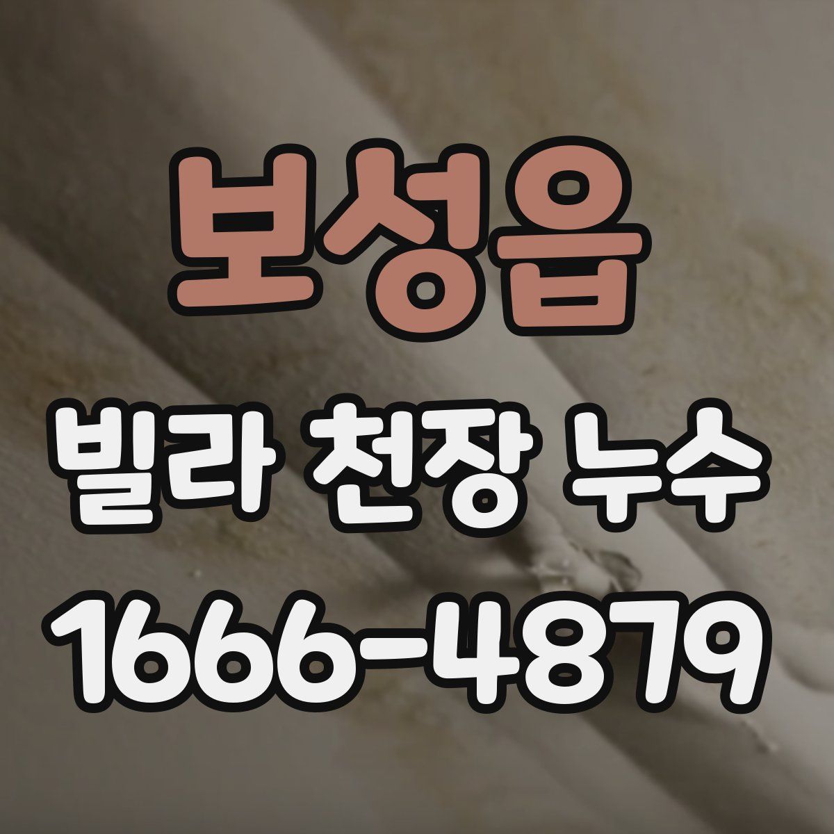 보성읍 빌라 천장 누수
