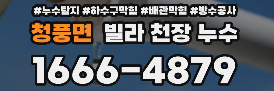 청풍면 빌라 천장 누수