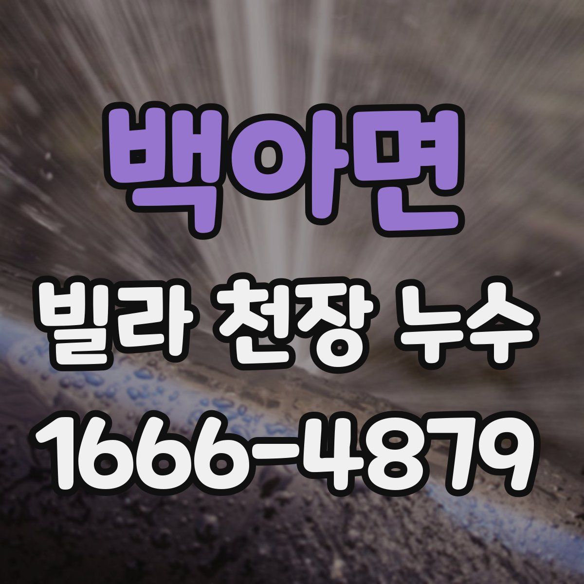 백아면 빌라 천장 누수