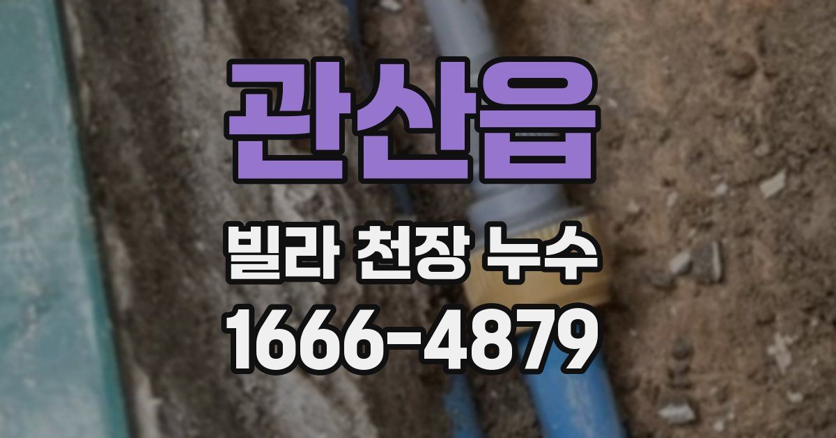 관산읍 빌라 천장 누수