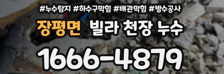 장평면 빌라 천장 누수