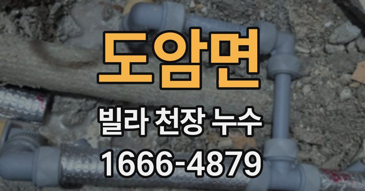 도암면 빌라 천장 누수