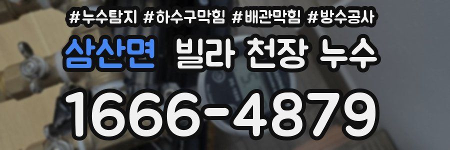 삼산면 빌라 천장 누수