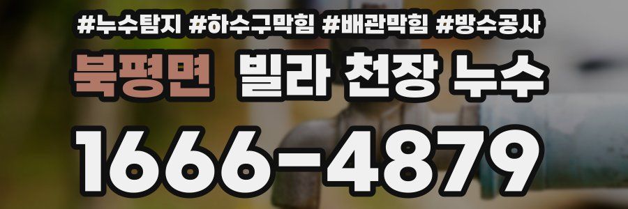 북평면 빌라 천장 누수