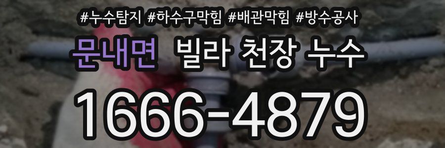 문내면 빌라 천장 누수