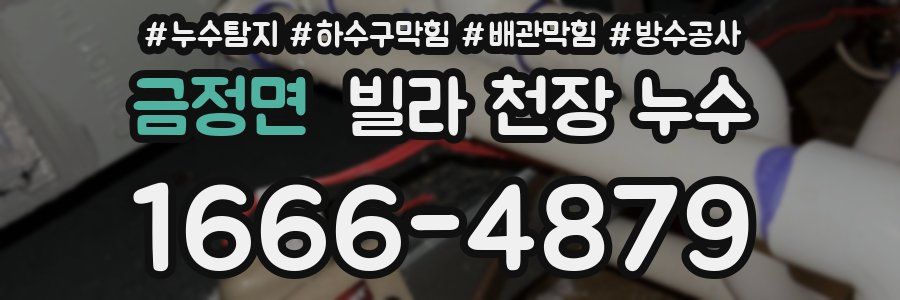 금정면 빌라 천장 누수
