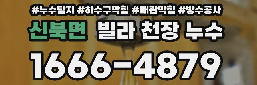 신북면 빌라 천장 누수