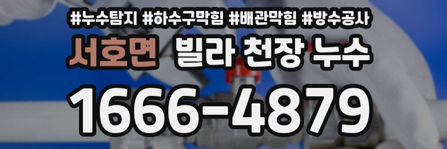 서호면 빌라 천장 누수