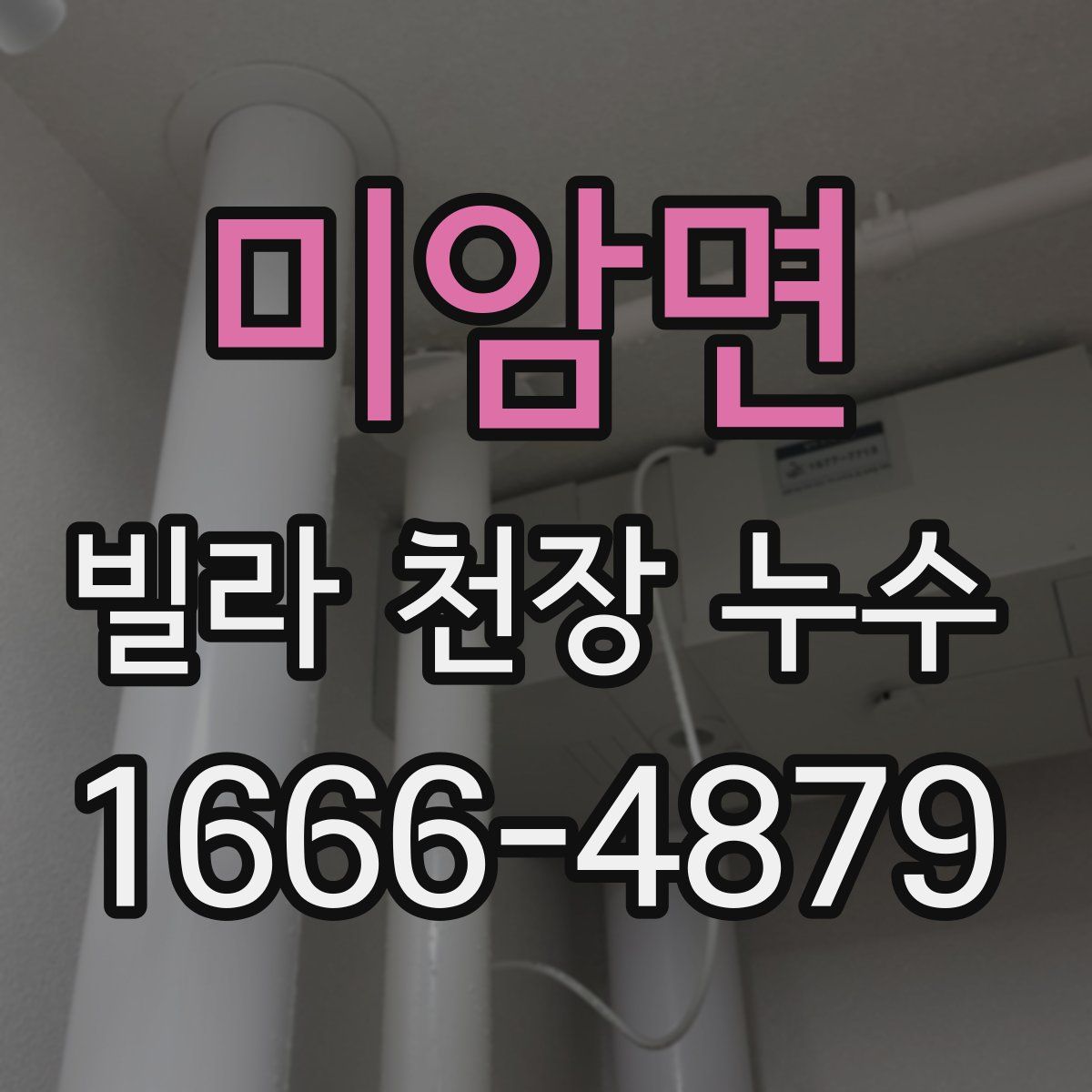 미암면 빌라 천장 누수