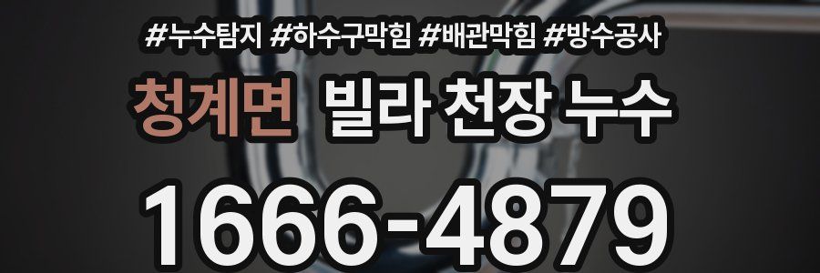 청계면 빌라 천장 누수