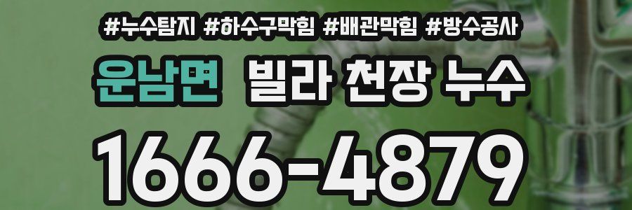 운남면 빌라 천장 누수