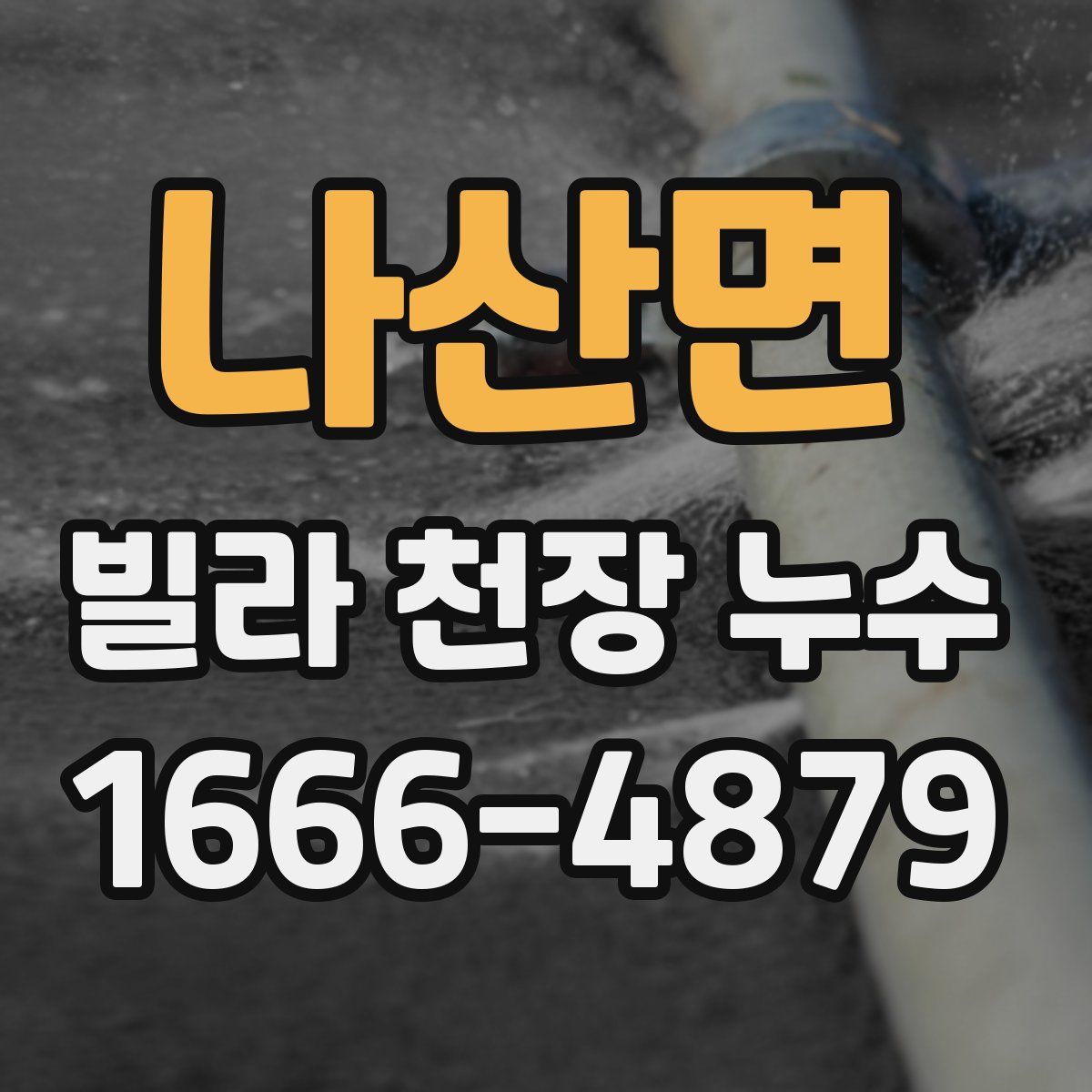 나산면 빌라 천장 누수