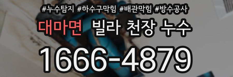 대마면 빌라 천장 누수