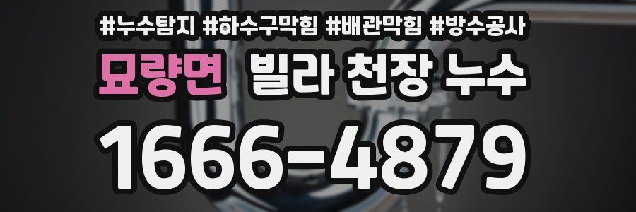 묘량면 빌라 천장 누수