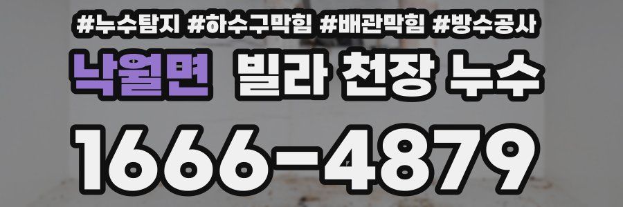 낙월면 빌라 천장 누수