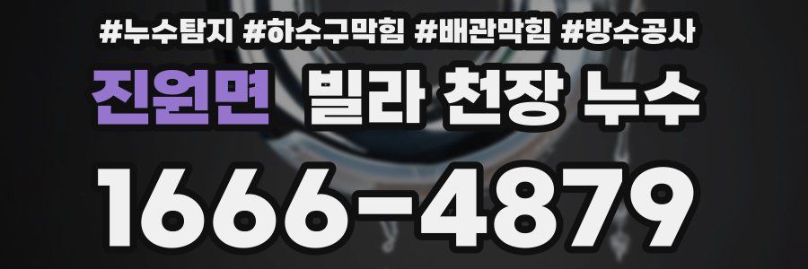진원면 빌라 천장 누수