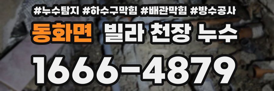 동화면 빌라 천장 누수