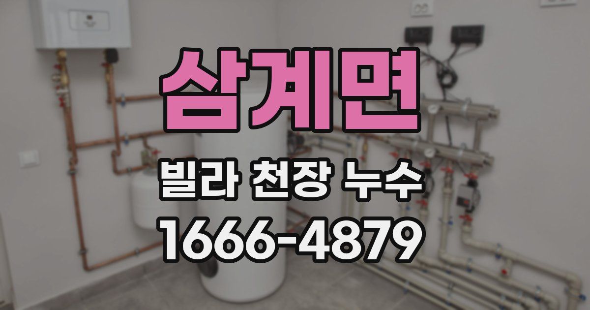삼계면 빌라 천장 누수