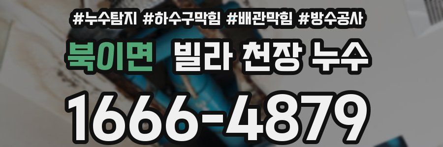 북이면 빌라 천장 누수