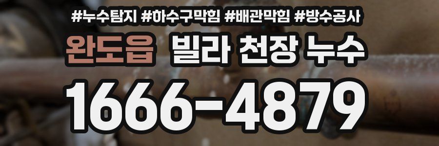 완도읍 빌라 천장 누수