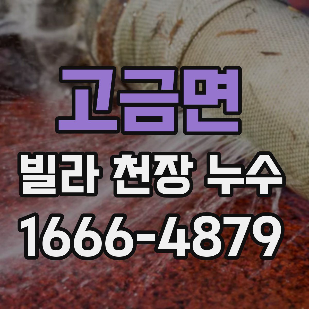 고금면 빌라 천장 누수