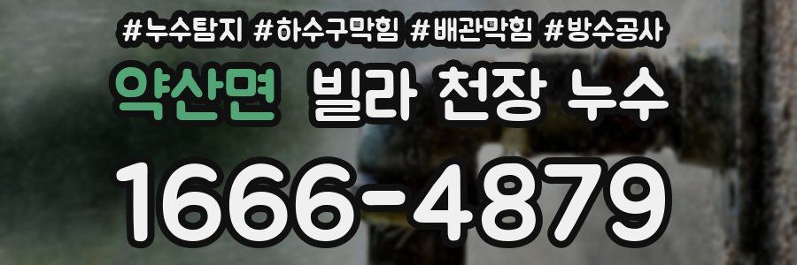 약산면 빌라 천장 누수