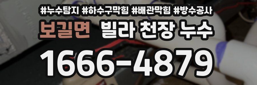 보길면 빌라 천장 누수