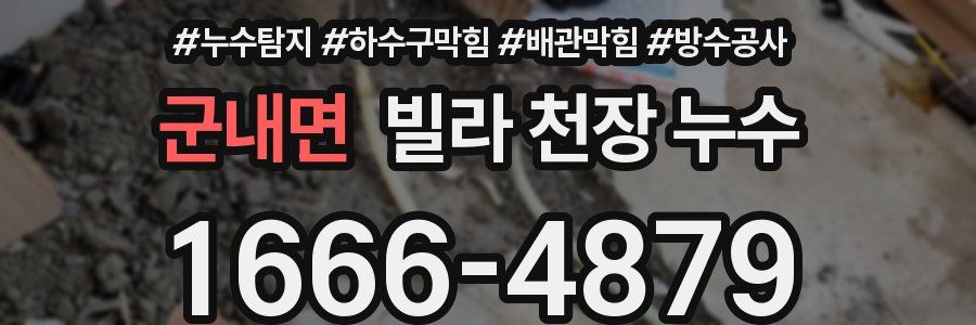 군내면 빌라 천장 누수