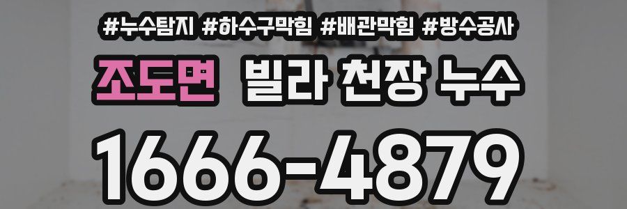 조도면 빌라 천장 누수